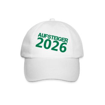 Aufsteiger 2026 Grünes Momentum - Baseballkappe - Weiß/Weiß - Vorne