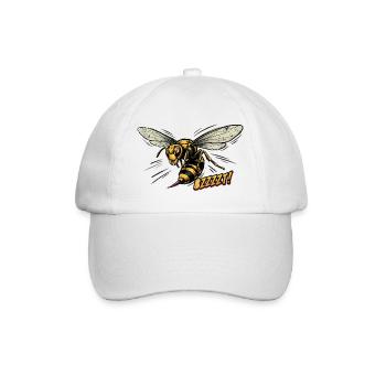 Retro-Stil-Wespe - Baseballkappe - Weiß/Weiß - Vorne