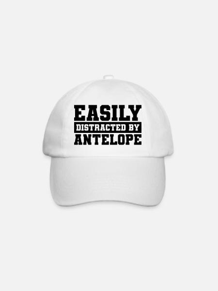 Antilope Spruch Humor - Baseballkappe - Weiß/Weiß