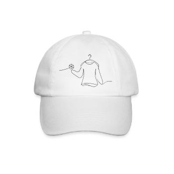 Pulli Linienkunst - Baseballkappe - Weiß/Weiß - Vorne