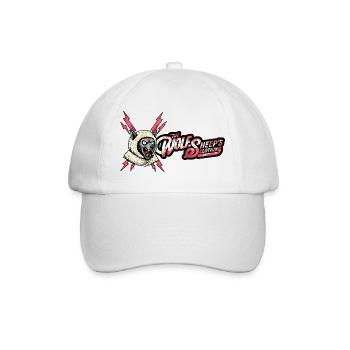 Wolf im Schafspelz Vintage Punk - Baseballkappe - Weiß/Weiß - Vorne