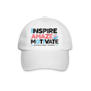 Ergotherapie Ergotherapie-Student Pädiatrie - Baseballkappe - Weiß/Weiß - Vorne