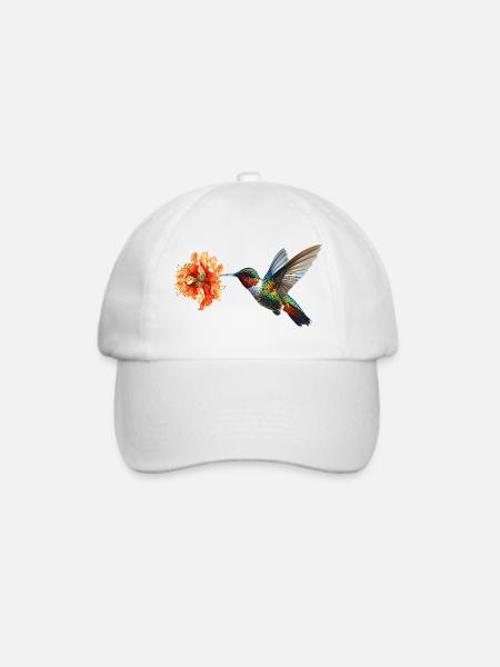 Kolibri - Baseballkappe - Weiß/Weiß
