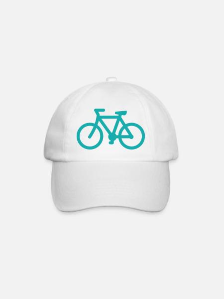 bike - Baseballkappe - Weiß/Weiß