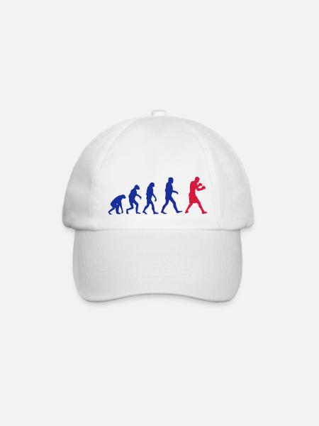 Boxing Evolution logo - Baseballkappe - Weiß/Weiß