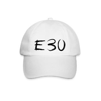 E30 Kaligraphie Art - Baseballkappe - Weiß/Weiß - Vorne