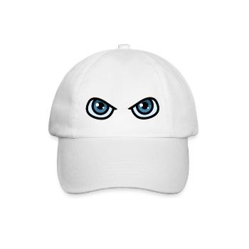 Augen - Baseballkappe - Weiß/Weiß - Vorne