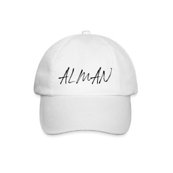 Alman Spruch Schrift - Baseballkappe - Weiß/Weiß - Vorne