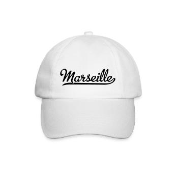 Marseille - Baseballkappe - Weiß/Weiß - Vorne