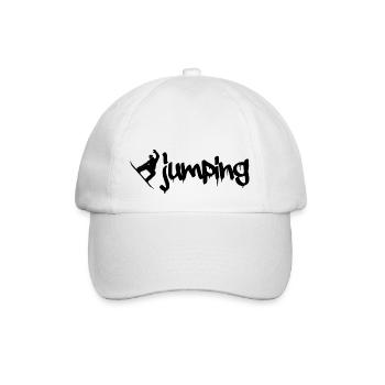 Snowboard jumping - Baseballkappe - Weiß/Weiß - Vorne