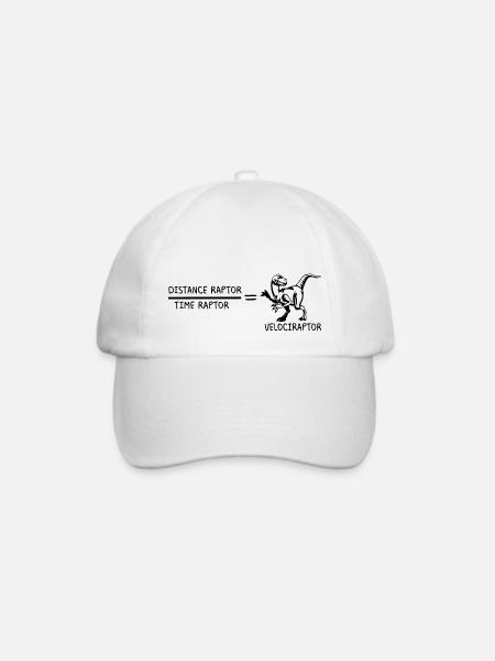 Velociraptor Geschenk Lehrerin Schule Professor - Baseballkappe - Weiß/Weiß