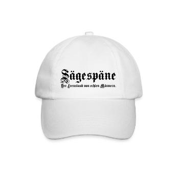 Sägespäne, der Feenstaub von echten Männern - Baseballkappe - Weiß/Weiß - Vorne
