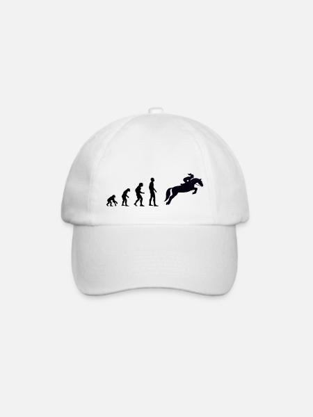 Evolution - Reiterin - Baseballkappe - Weiß/Weiß