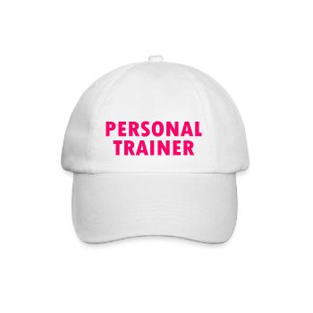 Personal trainer - Baseballkappe - Weiß/Weiß - Vorne