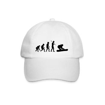 Snowboard Snowboarder - Baseballkappe - Weiß/Weiß - Vorne