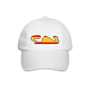 Rennstrecke in Spanien - Baseballkappe - Weiß/Weiß - Vorne