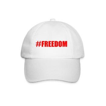Freedom - Baseballkappe - Weiß/Weiß - Vorne