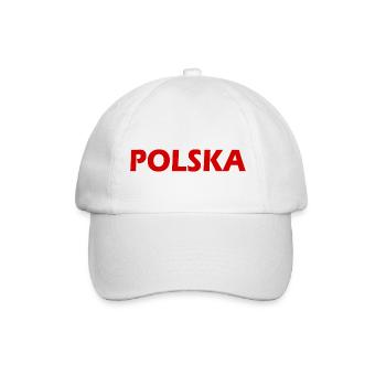 Polska - Baseballkappe - Weiß/Weiß - Vorne