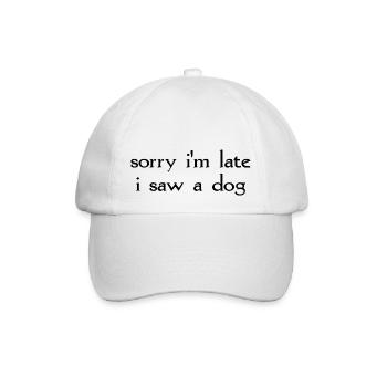 Dog dog - Baseballkappe - Weiß/Weiß - Vorne