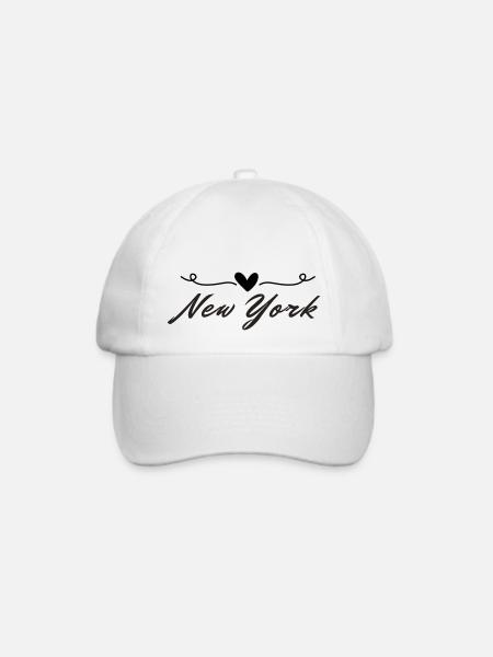 New York - Baseballkappe - Weiß/Weiß
