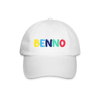 Name - Benno - Baseballkappe - Weiß/Weiß - Vorne