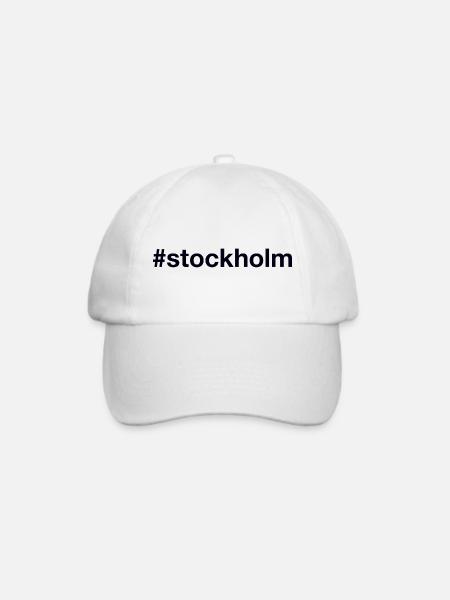 STOCKHOLM Sweden Sverige Schweden - Baseballkappe - Weiß/Weiß