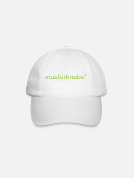musterknabe - Baseballkappe - Weiß/Weiß