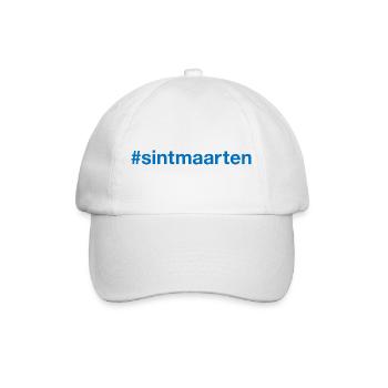 Sint Maarten Hashtag - Baseballkappe - Weiß/Weiß - Vorne