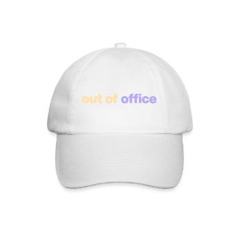 out of office - Baseballkappe - Weiß/Weiß - Vorne