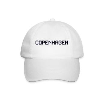 Copenhagen Denmark - Baseballkappe - Weiß/Weiß - Vorne