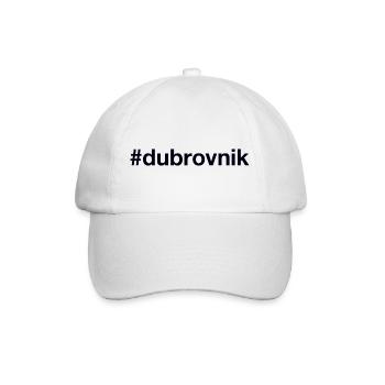 Dubrovnik Hrvatska Croatia Kroatien Hashtag - Baseballkappe - Weiß/Weiß - Vorne