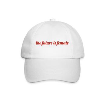 the future - Baseballkappe - Weiß/Weiß - Vorne