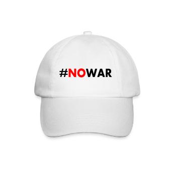 No war - Baseballkappe - Weiß/Weiß - Vorne