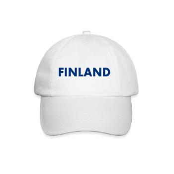 Finnland - Baseballkappe - Weiß/Weiß - Vorne