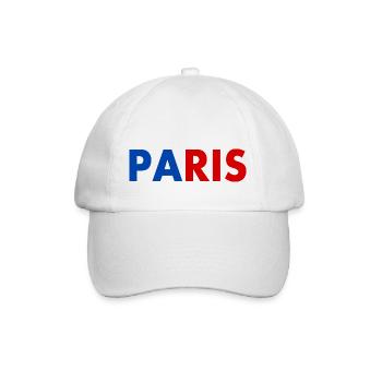 Paris - Baseballkappe - Weiß/Weiß - Vorne