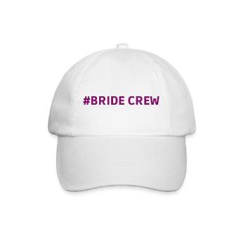 #Bride Crew hen night - Baseballkappe - Weiß/Weiß - Vorne