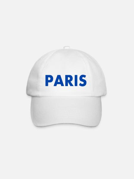 Paris - Baseballkappe - Weiß/Weiß