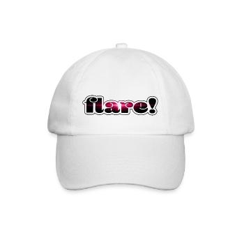 flare! frame pink - Baseballkappe - Weiß/Weiß - Vorne
