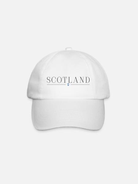Ich liebe Schottland - Baseballkappe - Weiß/Weiß