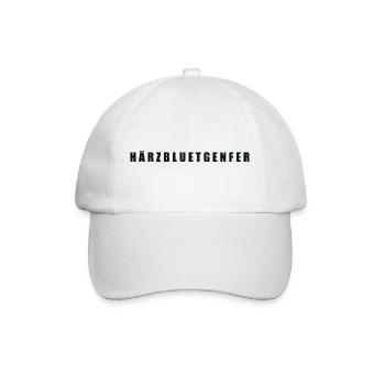Härzbluetgenfer Kanton Genf - Baseballkappe - Weiß/Weiß - Vorne