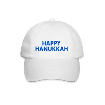 HAPPY HANUKKAH - Baseballkappe - Weiß/Weiß - Vorne