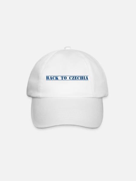 Czechia Tschechien - Baseballkappe - Weiß/Weiß