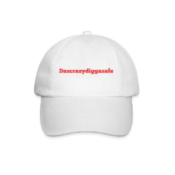 Das crazy - Baseballkappe - Weiß/Weiß - Vorne