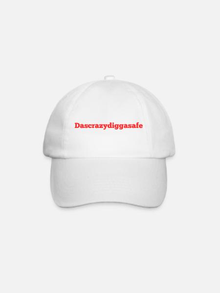 Das crazy - Baseballkappe - Weiß/Weiß