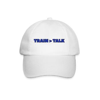 Train > Talk – Design der Arena- und Kämpfer-Mentalität - Baseballkappe - Weiß/Weiß - Vorne