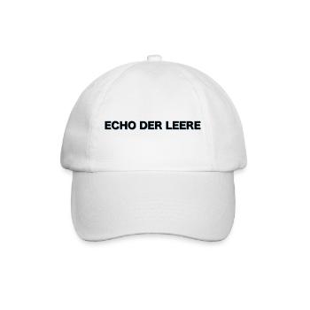 Dumme Menschen glänzen mit Echo der Leere - Baseballkappe - Weiß/Weiß - Vorne