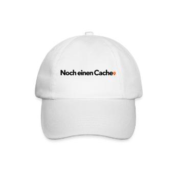 Noch einen Cache - Baseballkappe - Weiß/Weiß - Vorne