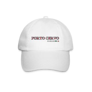 Porto Cervo di Sardegna - Baseballkappe - Weiß/Weiß - Vorne