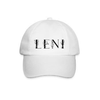 Name - Leni - Baseballkappe - Weiß/Weiß - Vorne