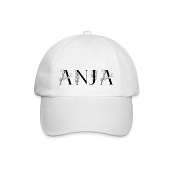 Name - Anja - Baseballkappe - Weiß/Weiß - Vorne